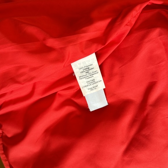 J. Crew Women’s Quilted Down Vest | Red, Size Small | - Picture 4 of 4
